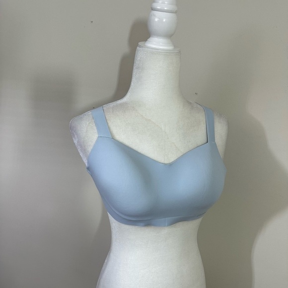 RBX sz lg bra in powder blue. Super soft and slips on easily. - Picture 1 of 10